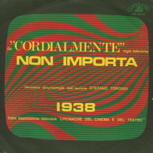Stefano Torossi - Non Importa - 1938 (1968) Costanza Records