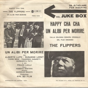 The Flippers - Happy Cha Cha and Un alibi per morire (1961) RCA back