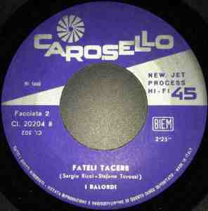 I Balordi - Diamoci la mano : Fateli tacere (1968) Carosello label B